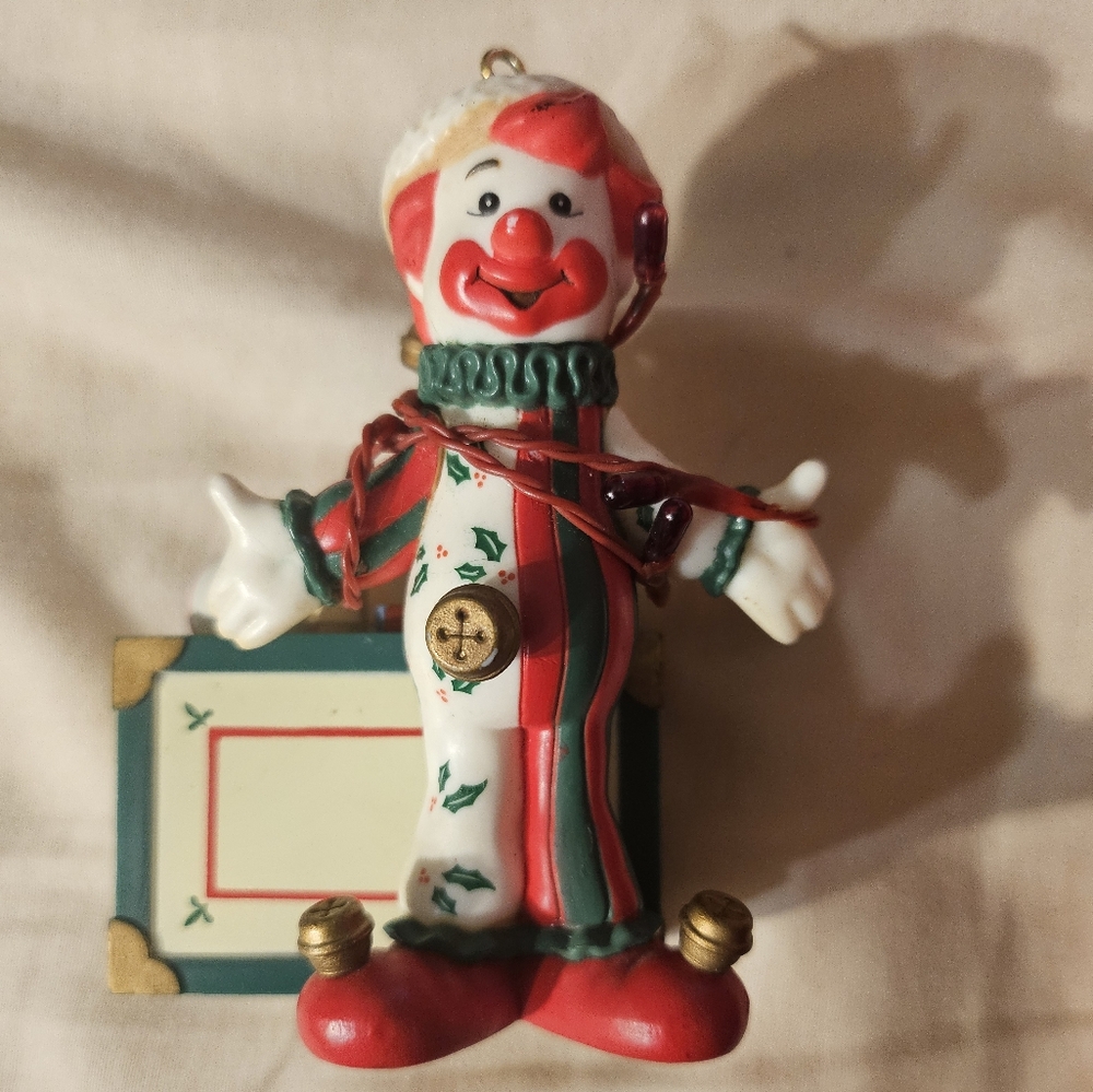 Vintage House Of Lloyd Clown Musical Ornament Christmas 1992 (Non‎ Working)